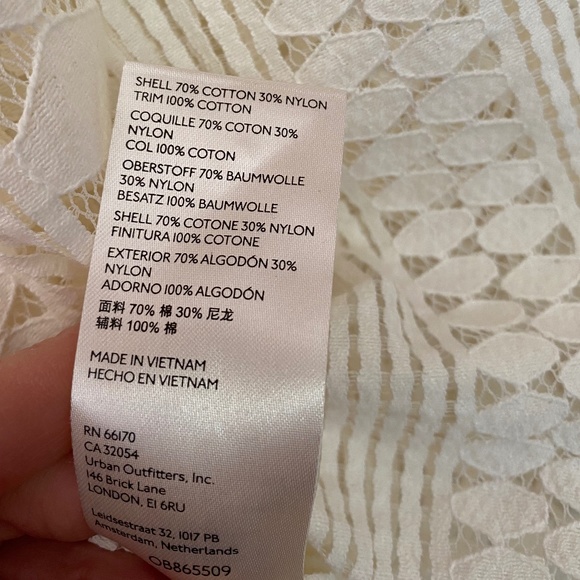 Anthropologie Cream Lace Blouse - Picture 4 of 4